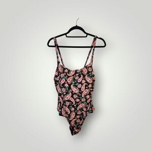 Lands' End Floral Paisley one-piece Swimsuit size 2x 20w 22w